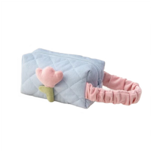 Sminkepung med tulipanmotiv quiltet avlang KS101WZ2
