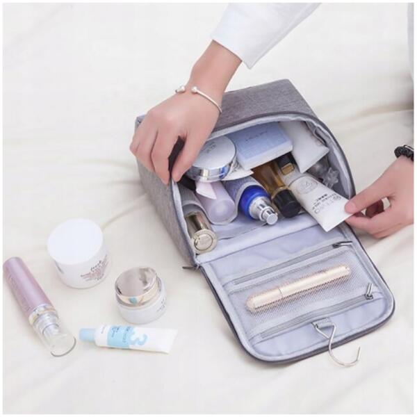Organisator for kosmetikk sminkepose sammenleggbar 21x21x11,5 cm KS37WZ1 - Bilde 3