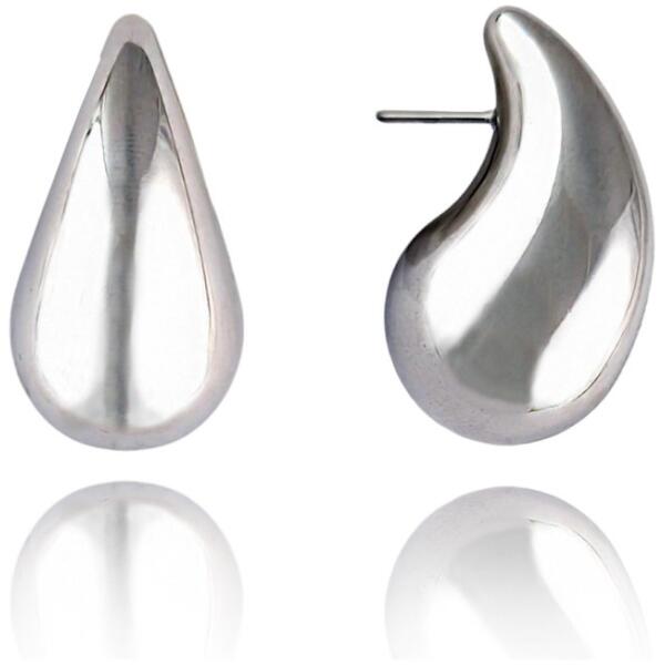 Øredobber i edelstål gullbelagt studs 3,1 cm KST3222 Gull - Bilde 2