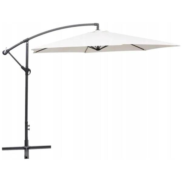 Hageparasol med arm OGP03 Hvit