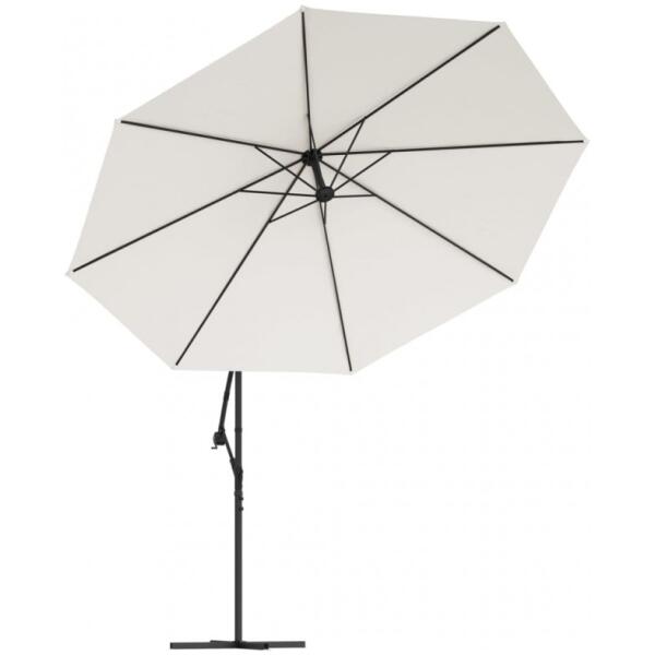 Hageparasol med arm OGP03 Hvit - Bilde 2