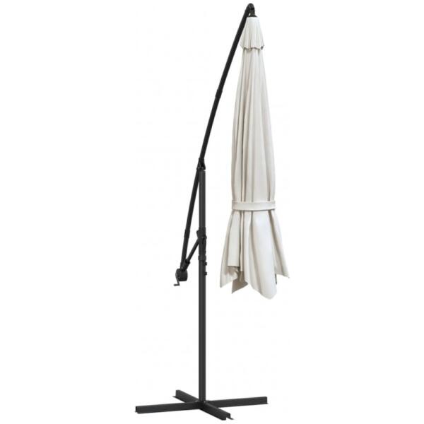 Hageparasol med arm OGP03 Hvit - Bilde 3
