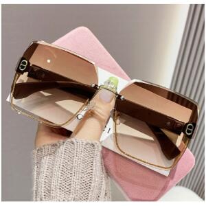 Solbriller LIGHT BROWN dekorasjon BLINK GOLD OK389 Brun