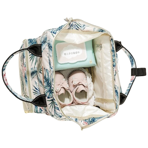 Veske organizer til barnevogn ryggsekk for mamma 42x26x19 cm PL152R Rosa - Bilde 8