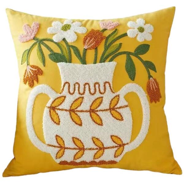 Putetrekk 45x45 cm kanne med blomster BUKETT POD146 - Bilde 2