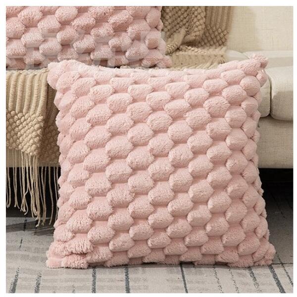 Putetrekk 45x45 cm fluffy GEOMETRISK 3D POD152