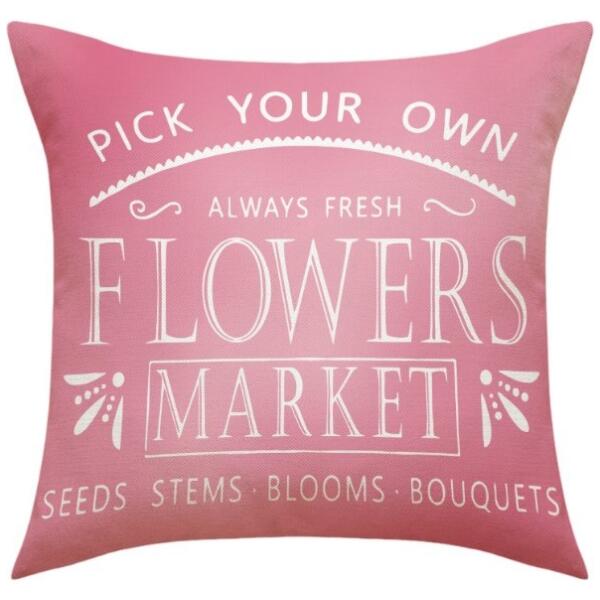 Putetrekk 45 x 45 cm FLOWERS MARKET POD159
