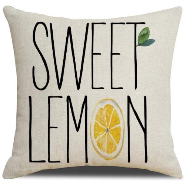 Putetrekk 45 x 45 cm SWEET LEMON POD163 Sitron