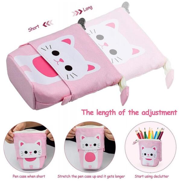 Sammenleggbar pennal PR07R Rosa - Bilde 3