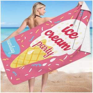 Strandhåndkle ice cream party 150x70 cm REC54WZ3