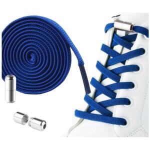 Elastiske skolisser uten knyting 2stk SDB01KOB Kobalt