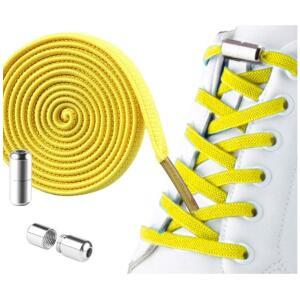 Elastiske skolisser uten knyting 2stk SDB01ZO Gule