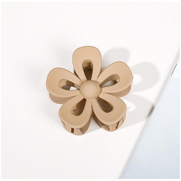 Hårklemme blomst XL 6,5x7 cm SP276K Krem - Bilde 2