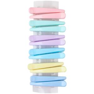 Sett med 12 stk hårklemmer pastel SP309 Pastell