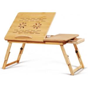 Sammenleggbart laptopbord bambus stabilt nettbrett STL11