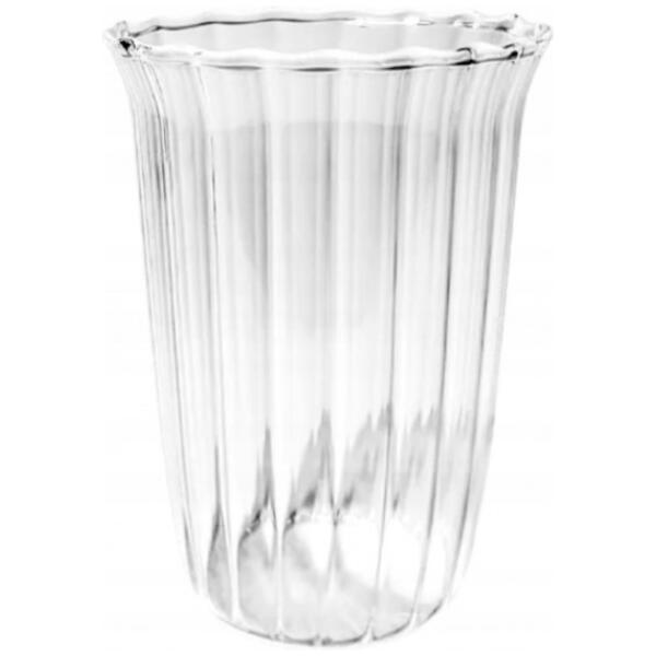 Riflet glass til kaffe drinker 1 stk 420 ml 12x85 cm SZK54 - Bilde 2