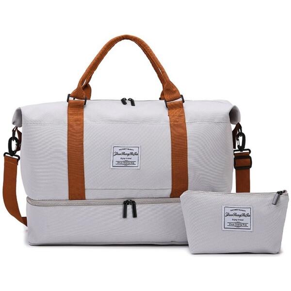Sett reiseveske med to rom med toalettmappe 51x25x39cm T263SZ