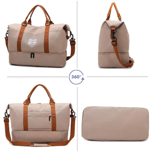 Sett reiseveske med to rom med toalettmappe 51x25x39cm T263SZ - Bilde 7
