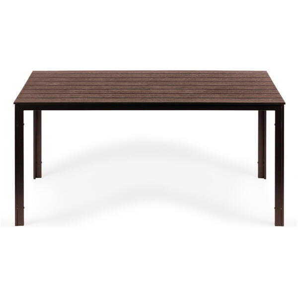 Hagebord 6-personer 156x78 cm polywood møbler til terrasse Brun - Bilde 4