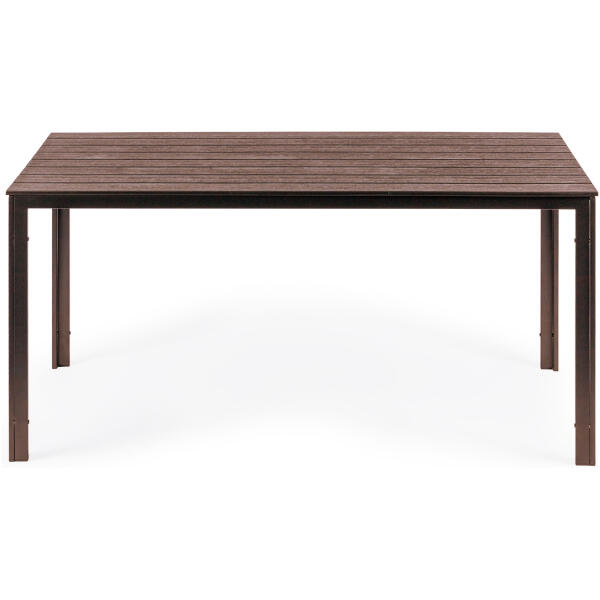 Hagebord 6-personer 156x78 cm polywood møbler til terrasse Brun - Bilde 9