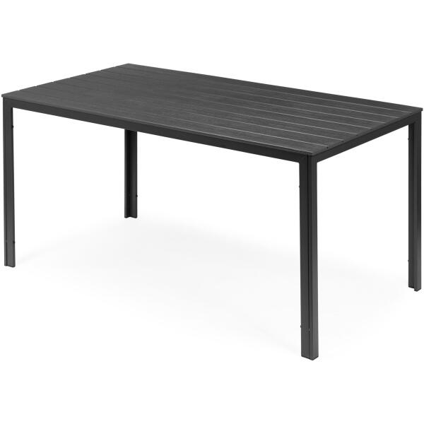 Hagebord 6-personer 156x78 cm polywood møbler til terrasse Grå - Bilde 5
