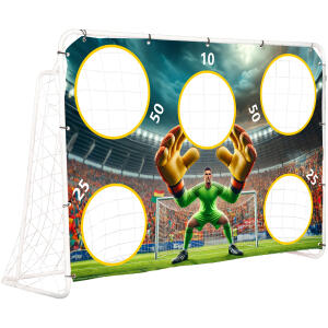 Fotballtreningsmål med presisjonsduk 180x122 cm MultiGarden