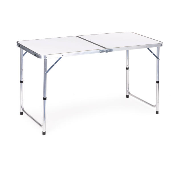 Campingbord sammenleggbart turbord hvit topp 120x60 cm MultiGarden Hvit - Bilde 6
