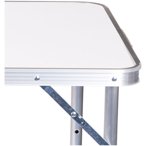 Campingbord sammenleggbart turbord hvit topp 120x60 cm MultiGarden Hvit - Bilde 7