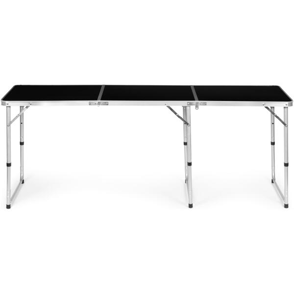 Turistbord sammenleggbart campingbord 180x60 cm MultiGarden Svart - Bilde 2