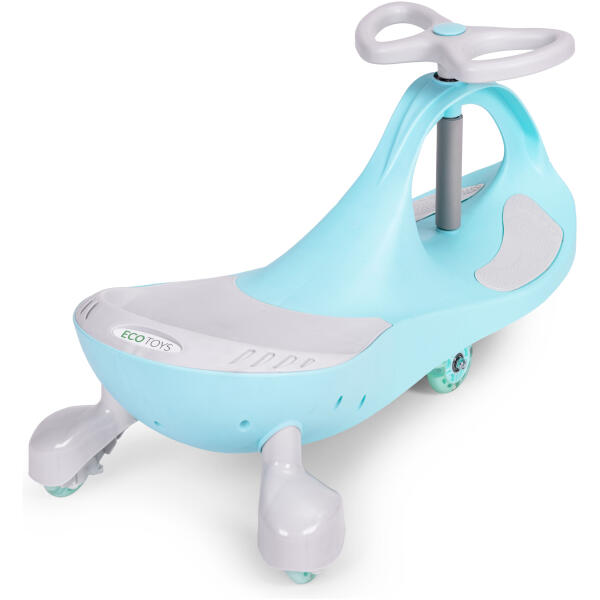 Svingbil for barn LED hjul ECOTOYS Blå - Bilde 4