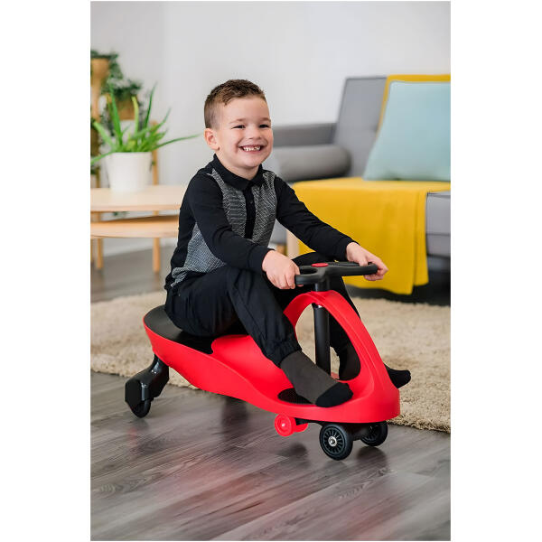Svingbil for barn LED hjul ECOTOYS Rød - Bilde 2