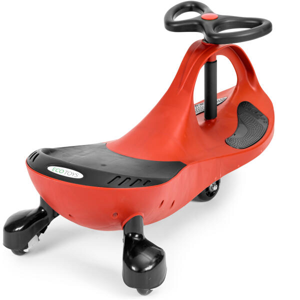 Svingbil for barn LED hjul ECOTOYS Rød - Bilde 4