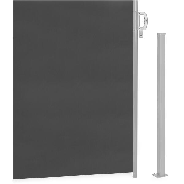 Sammenleggbart markise 350x200 cm side rullegardin skjerm til hagen på terrassen MultiGarden Antrasitt - Bilde 4