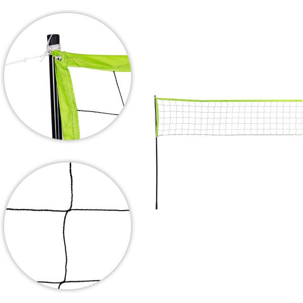 Sammenleggbar slitesterkt badminton volleyballnett 600x240 cm MultiGarden - Bilde 4