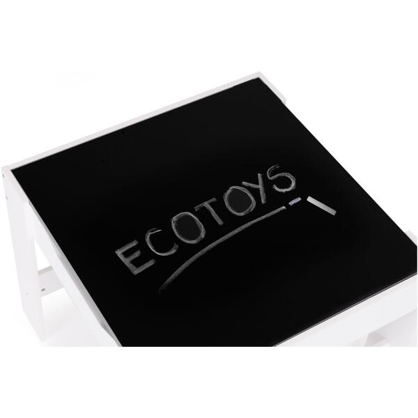 Barnemøbelsett bord 2 stoler og krittavle ECOTOYS - Bilde 5