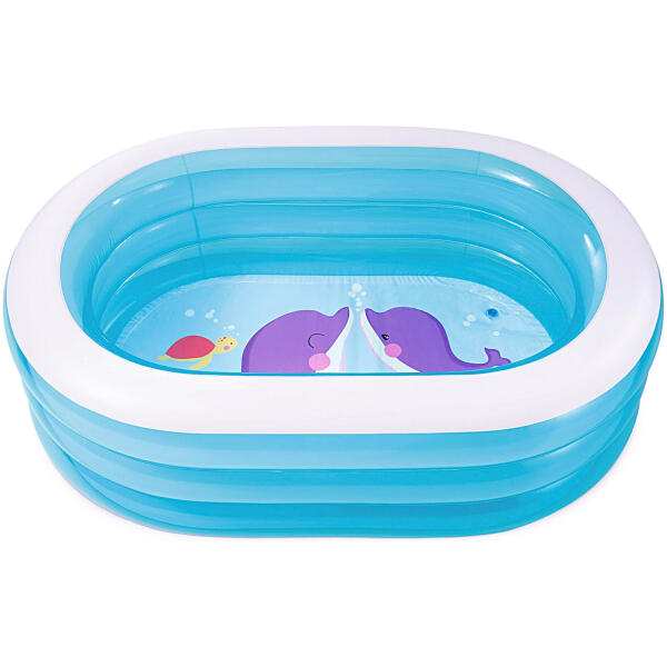 Oppblåsbart barnebasseng oval 163x109x46 cm INTEX 57482 - Bilde 3