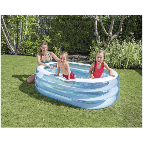 Oppblåsbart barnebasseng oval 163x109x46 cm INTEX 57482 - Bilde 7