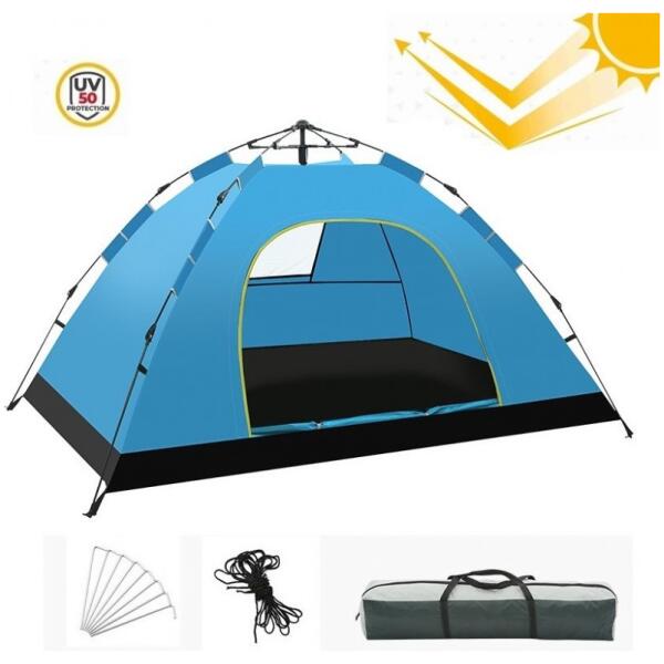 Sammenleggbart campingtelt 2-3 personer 200x140x115cm BAL12N - Bilde 4