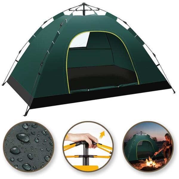 Sammenleggbar campingtelt 2-3 personer 200x140x115cm BAL12 Grønn