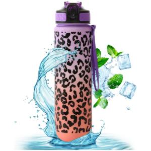 Flaske for vann bidon 1L ombre BD43WZ2 Fiolett med oransje