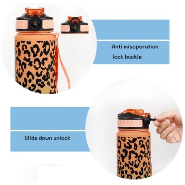 Flaske for vann bidon 1L ombre BD43WZ2 Fiolett med oransje - Bilde 4