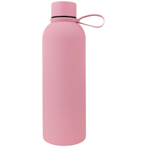 Termoflaske 500 ml rustfritt stål med SOFT TOUCH belegg Lys rosa - Bilde 2