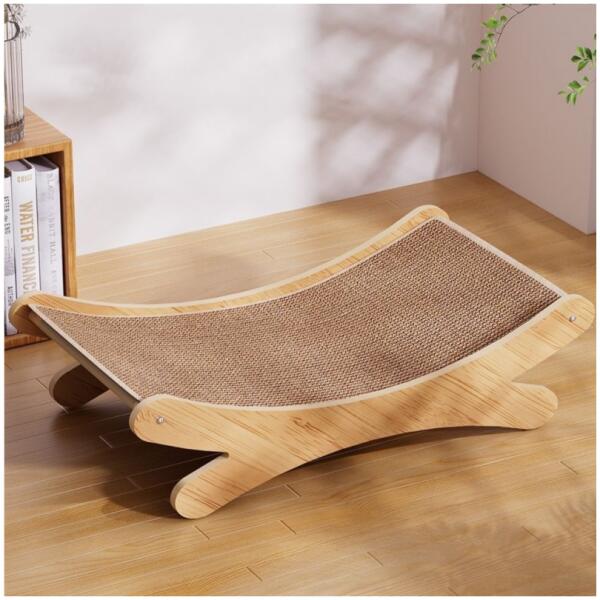 Katteseng og klorestativ tre jute tau 49x30x16 cm KOT27 - Bilde 3