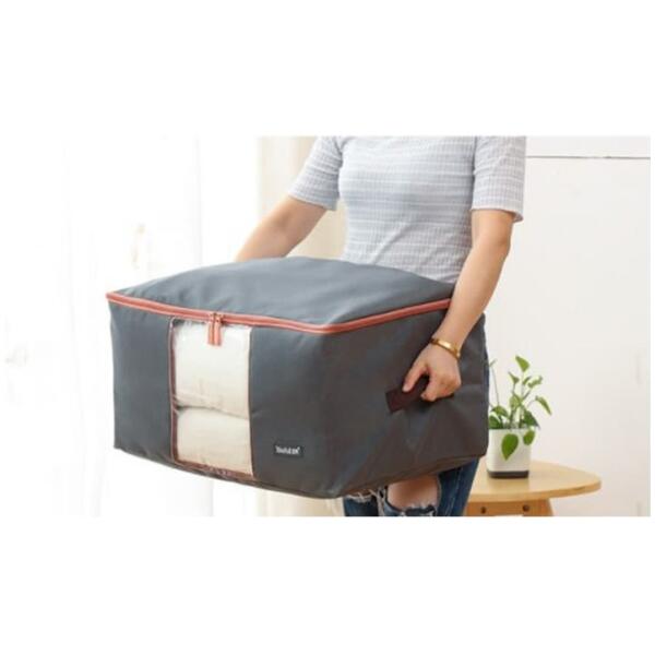 Trekk kiste for sengetøy klær organisator bag XL 60x40x30 cm OR106 GRAFIT - Bilde 6