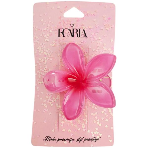 Hårspenne klemme XL KLIPS blomst 6 cm SP403 Rosa - Bilde 2