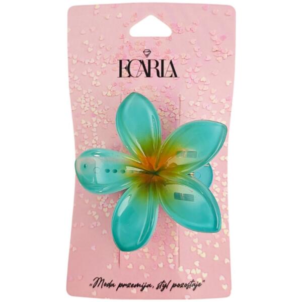 Hårklype XL KLIPS blomst ombre 6 cm SP405 BLÅ - Bilde 2