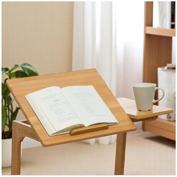 Multifunksjonelt skrivebord bord for laptop nettbrett sammenleggbart 60x35 cm STL21 - Bilde 3