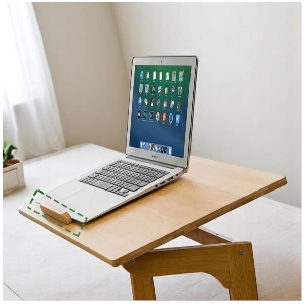 Multifunksjonelt skrivebord bord for laptop nettbrett sammenleggbart 60x35 cm STL21 - Bilde 2