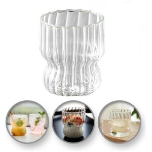 Riflet glass, pokal med bølgete vegger 260 ml 1 stk SZK51