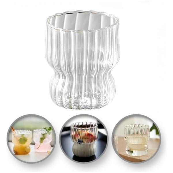 Riflet glass, pokal med bølgete vegger 260 ml 1 stk SZK51